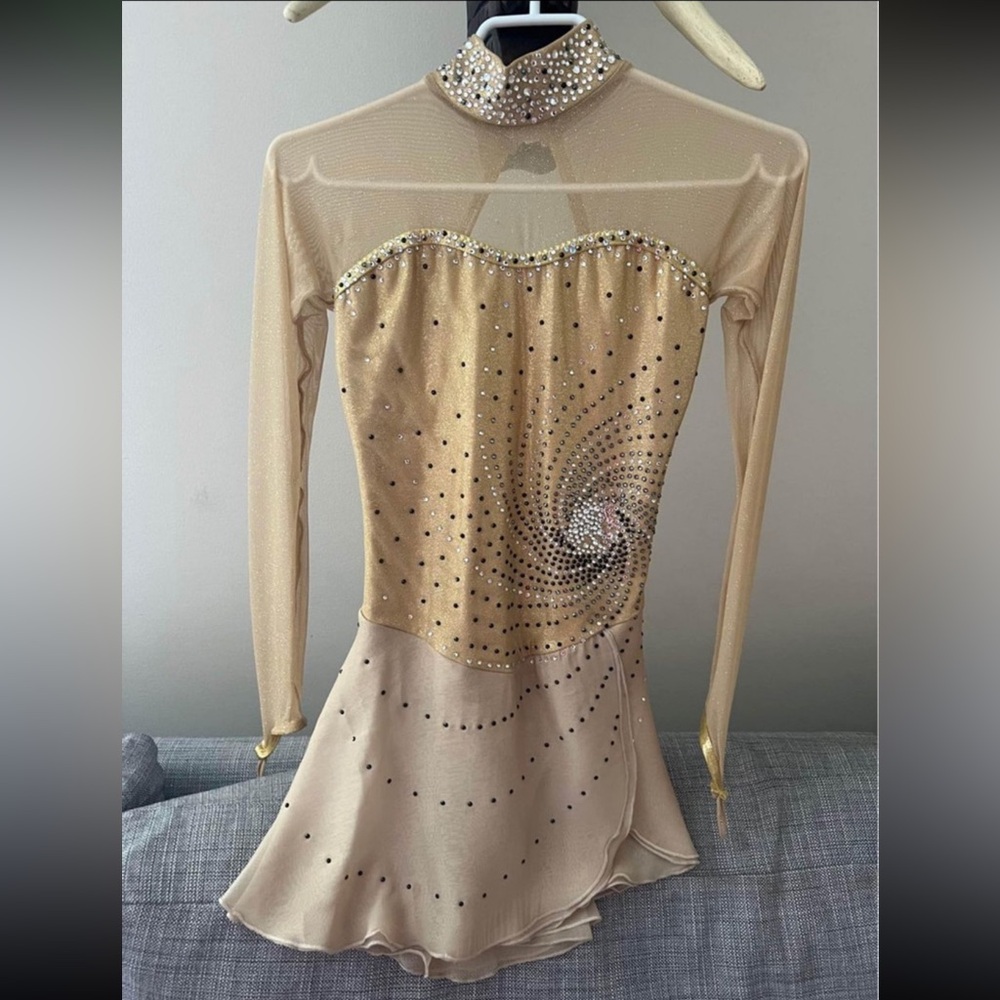 Figure skating dress with Swarovski